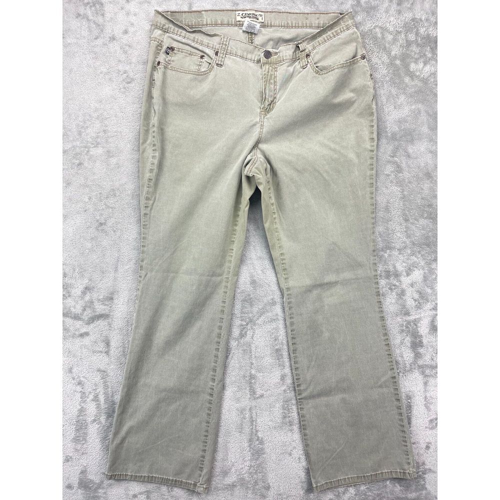 Z Cavaricci Women's Pants Green Size 18 Cotton Spandex Blend Lightweight Comfort